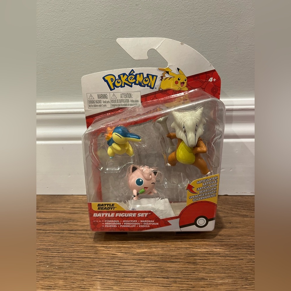 Pokemon Battle Ready Cynadaquil, Jiggypuff, Marowak set